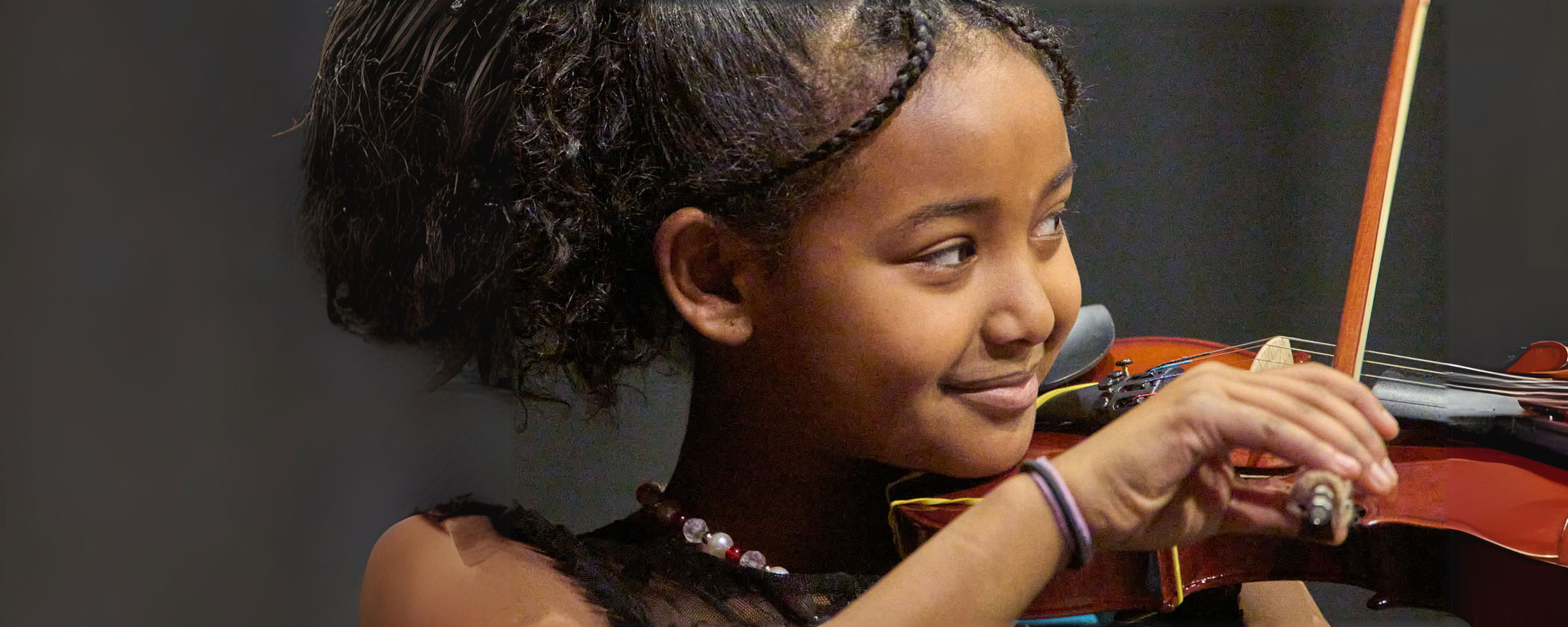 Girl playing violin