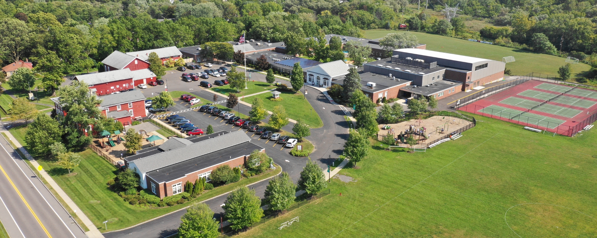 Aerial view of MPH campus